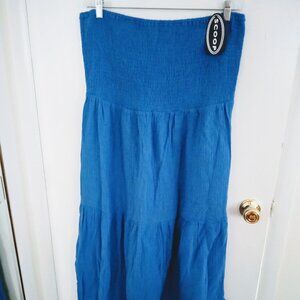 Scoop PLUS Women's 100% Cotton Gauze Asymmetrical Tiered Sundress SIZE 3XL (22)